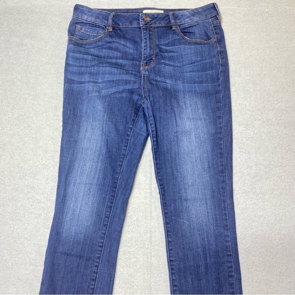 PACSUN Jeans Women's 29L Blue Mid Rise Skinniest Whiskering Stretch Casual Denim - Picture 2 of 13